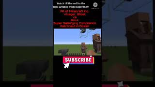 Minecraft Satisfying Compilation: Villager, Ghost vs Anvil■MCCM Experiments that hit differently