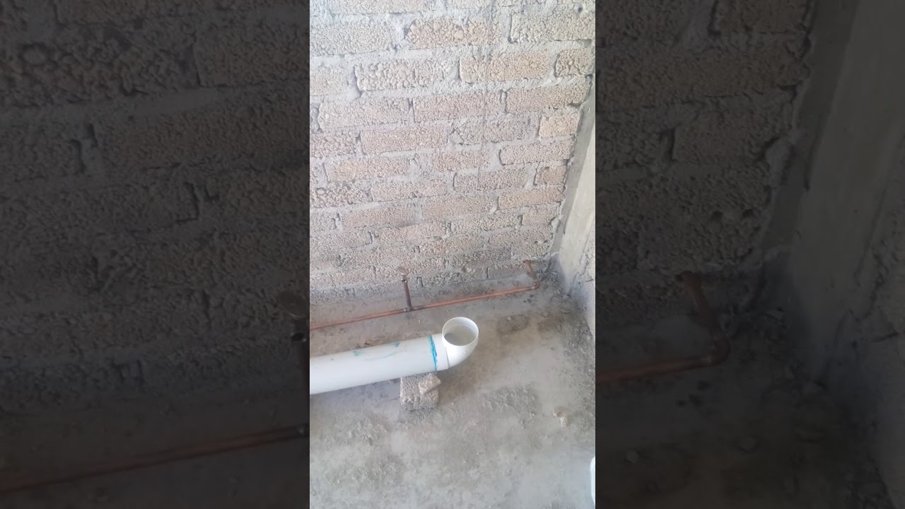 Aprende solo y rápido. Terminación de tubería de baño lavabo y centro