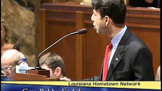 Louisiana Governor Bobby Jindal opens Special Legislative Session