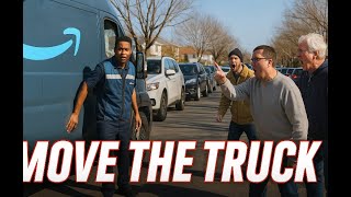 Amazon Driver Blocks A Line Of Cars — ‘MOVE FxCKING THE TRUCK!