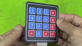 KEYPAD 4X4 16ปุ่ม ทำไมใช้สายแค่8เส้น ข้างในมีอะไร ทำงานอย่างไร WHAT IN SIDE KEYPAD