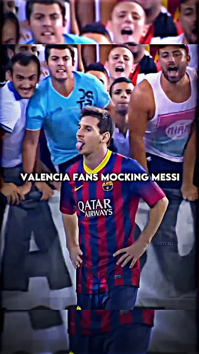 Messi Revenge on Valencia fans 😤 #football #shorts #footballshorts