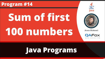 Java program to find the sum of first 100 numbers