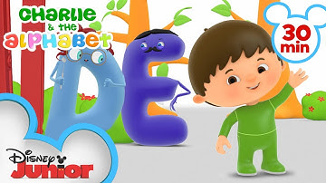 Charlie Meets the Letters A, B, C, D, E & F | Part 1 | Kids Songs and Nursery Rhymes |@disneyjr