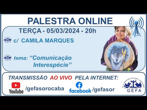 Assista: Palestra Online - c/ CAMILA MARQUES (05/03/2024)