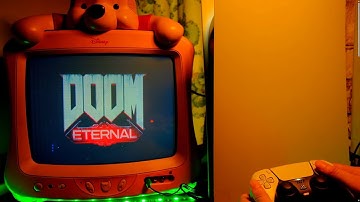 Gaming on CRT | Playstation 5 | Doom Eternal | Pooh CRT TV