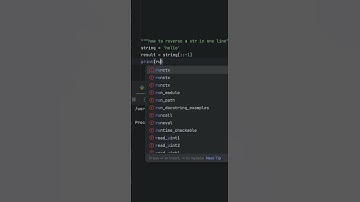 Reverse a String in Python in 10 Seconds! 🐍 | #PythonBasics #coding #python