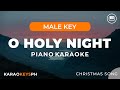 O Holy Night - Christmas Song (Male Key - Piano Karaoke)