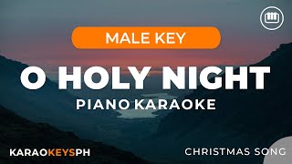 O Holy Night - Christmas Song (Male Key - Piano Karaoke)