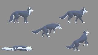 Pixel Art Animated Wolf Preview