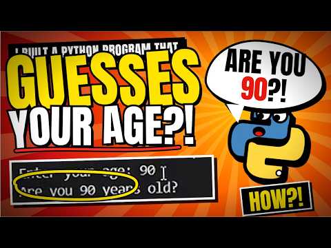 I Built a Python Program That GUESSES Your Age! 🧠🐍