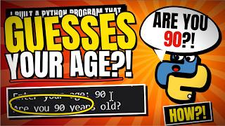 I Built a Python Program That GUESSES Your Age! 🧠🐍