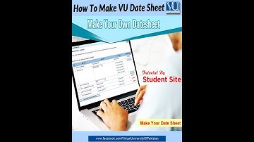 How to make vu datesheet  - Student site