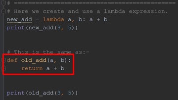 02 Using Lambda expressions in Python