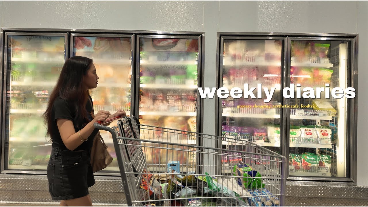 weekly vlog ✨ s&r grocery shopping with me, pinoy foodtrip, unli buffet & aesthetic cafe ☕