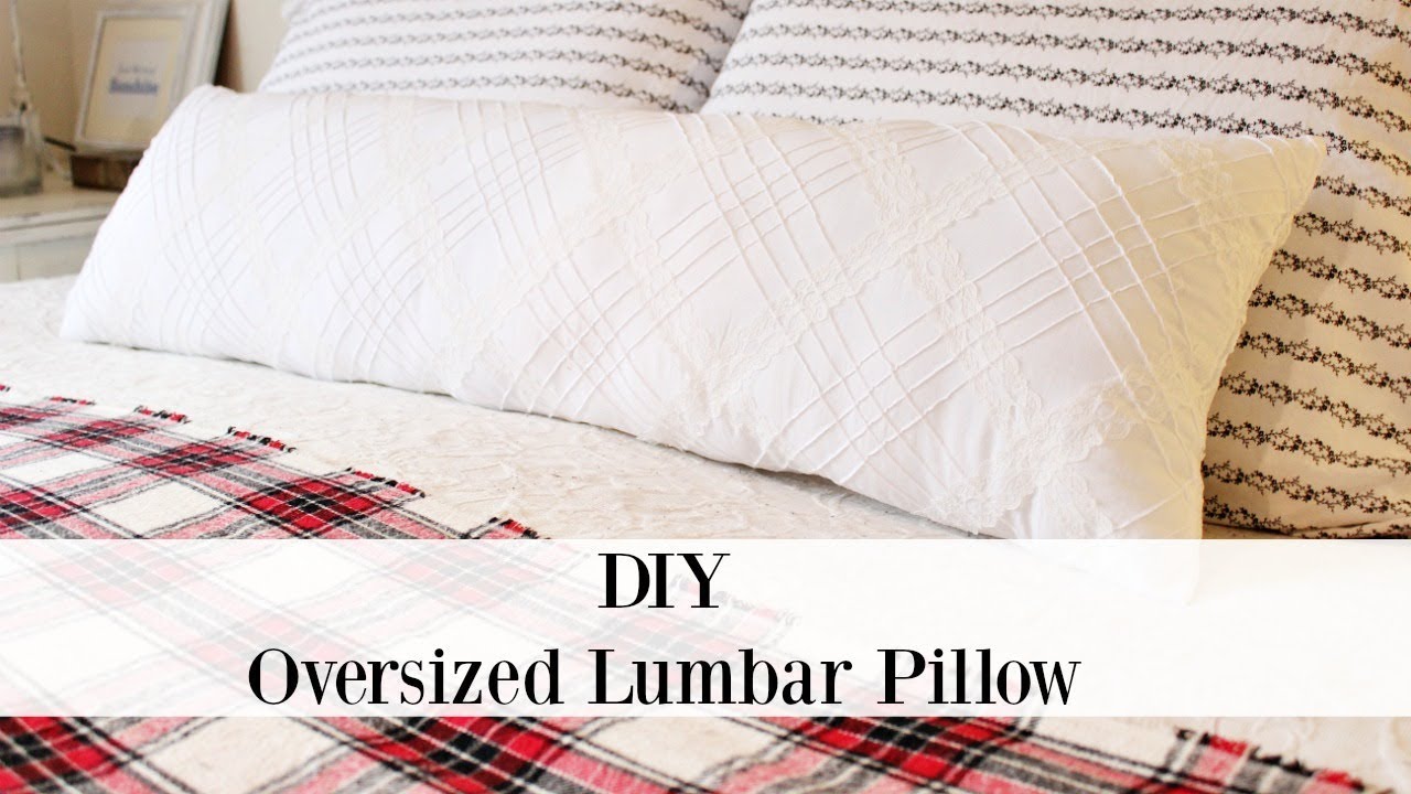 Diy Oversized Lumbar Pillow How To Sew Youtube