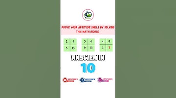 Prove Your Aptitude Skills By Solving This Math Riddle | #quiz #maths #mathriddles #shorts