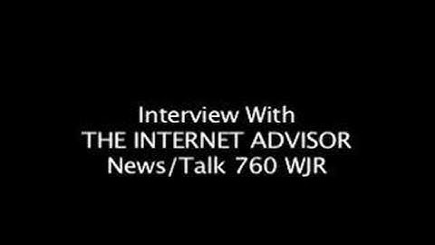 News/Talk 760 WJR Interview pt 1
