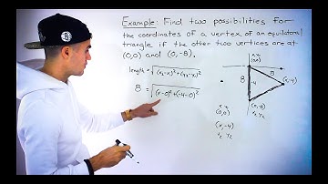 Grade 10 Math (MPM2D) - Find Two Possible Coordinates for Vertex of Equilateral Triangle