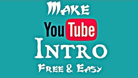 How To Make Intros For Youtube Videos |URDU/HINDI|