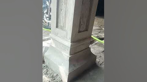 How To Make Creative Concrete Columns - Using Sand And Cement - Round Plastic Pipes