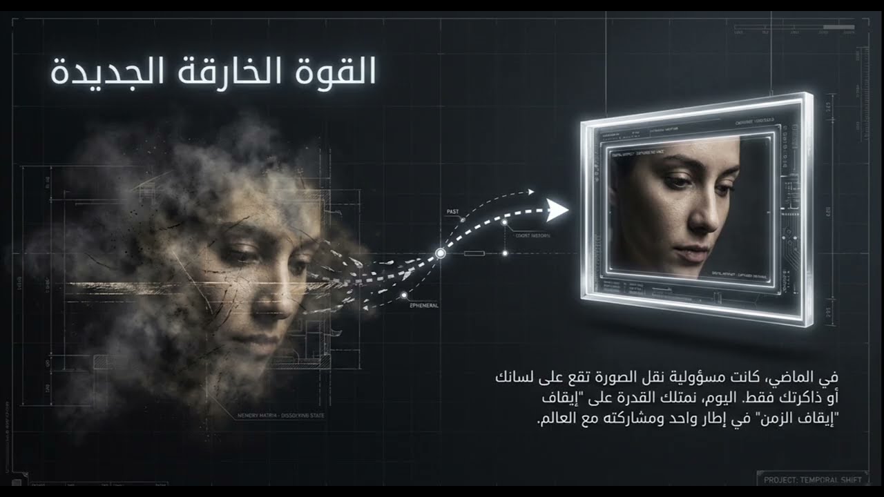 السر وراء الكاميرة وتجميد الزمن 