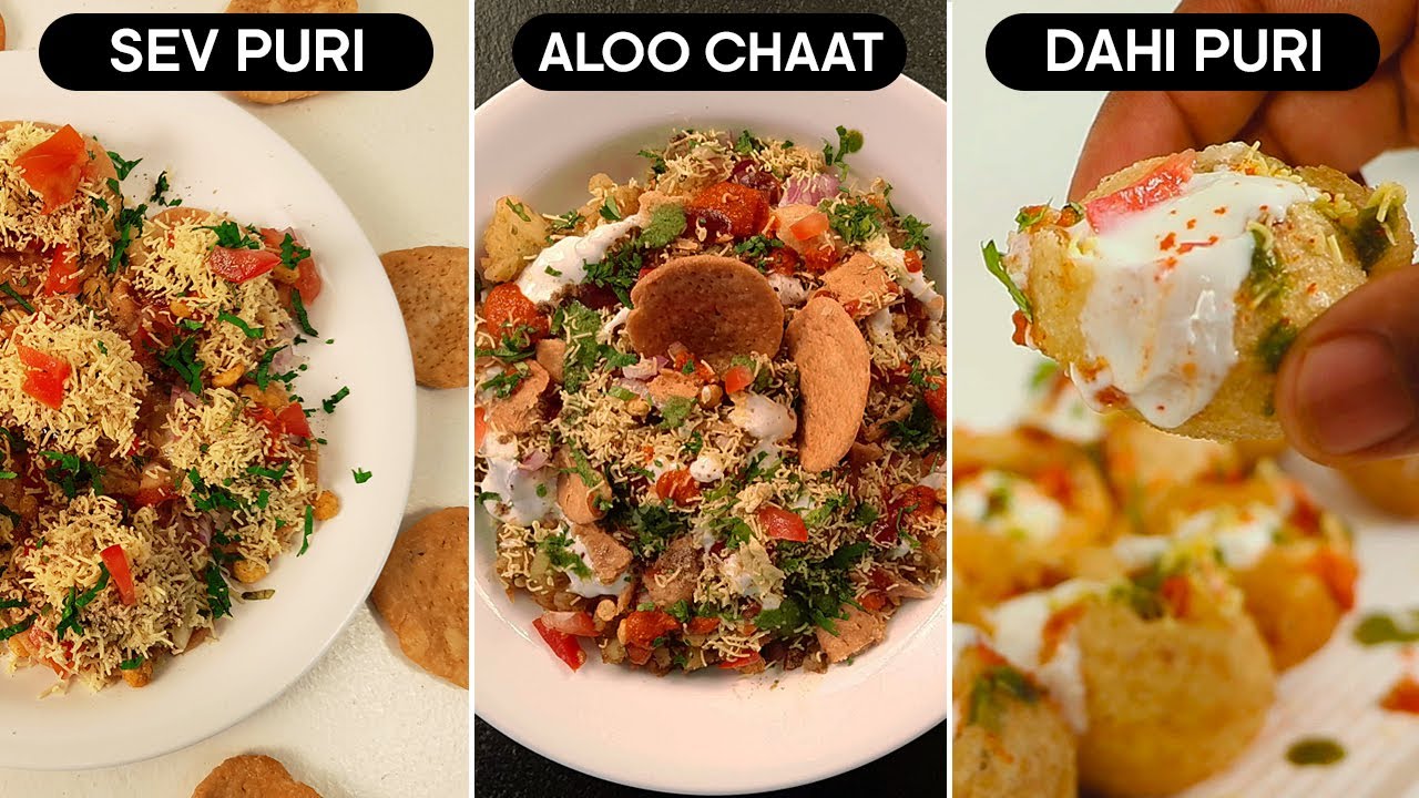 Mumbai Street Style Sev Puri, Aloo Chaat, Dahi Puri | Easy Chaat Recipe | Tasty Street Food by Viraj