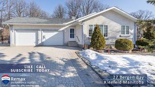 House for Sale at 27 Bergen Bay in Kleefeld Manitoba