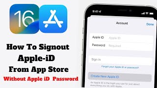 How To Signout Apple-iD Form iTunes & Appstore without Password ( New 2022 Method )