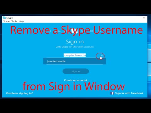 How To Remove a Username From Skype Sign-in Window ?