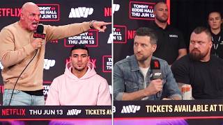“I’LL F*CK BOTH OF YOU!” John Fury GOES OFF on Carl Froch and Eddie Hall in PRESS CONFERENCE!