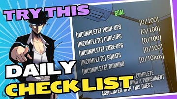 Do This To Level Up & Get Stronger Daily! #sololeveling #arise #anime #gaming #manhwa #gacha #guide