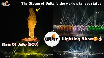 Sardar Sarowar Dam | Statue Of Unity | Lighting Show 😍👌🏻Ekta Nagar, Gujarat, India