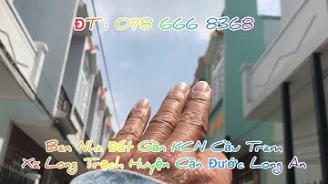 Bán Nhà Đất Gần KCN Cầu Tràm Cần Đước Long An ĐT 0786668368