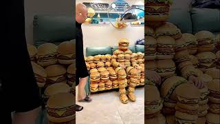 I just wanted to eat a hamburger but a giant one knocked me out