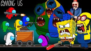 Among Us vs Zombie Among Us (Minion, Siren Cop, Spongebob) - AMONG US ANIMATION