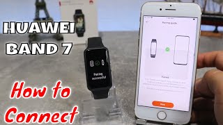 How to connect Huawei Band 7 to iPhone with Health IOS app