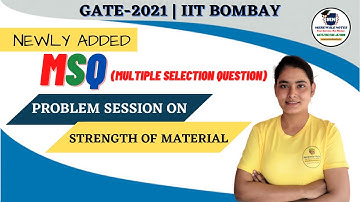 MSQ | Strength of Material  | GATE - 2021 | Multiple Selection Questions for GATE Exam.