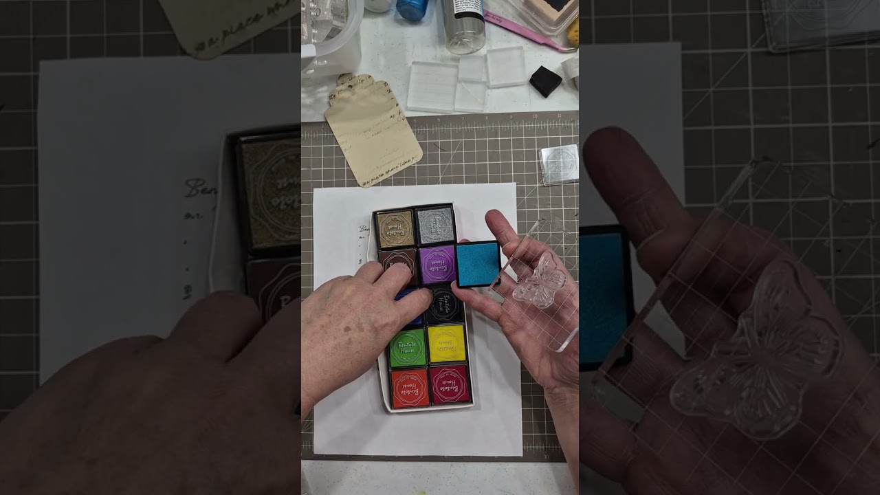 BC002 - Unboxing Stamp and Ink Sets and Making a Bookmark Tag