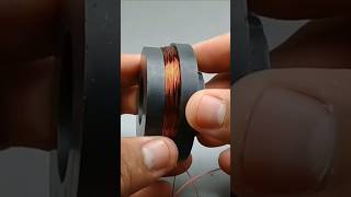 New Experiment! free energy generator using copper wire withsuper magnet tools 100% #shorts