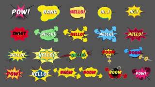Comic Pack After Effects Template