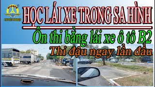 Học lái xe ô tô trong sa hình ôn thi bằng lái xe ô tô B2 mới nhất 2022 đảm bảo thi đậu ngay lần đầu