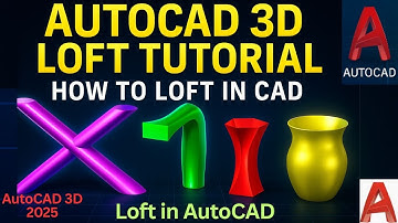 How to Use the LOFT Command in AutoCAD (Beginner 3D Guide)| loft in cad