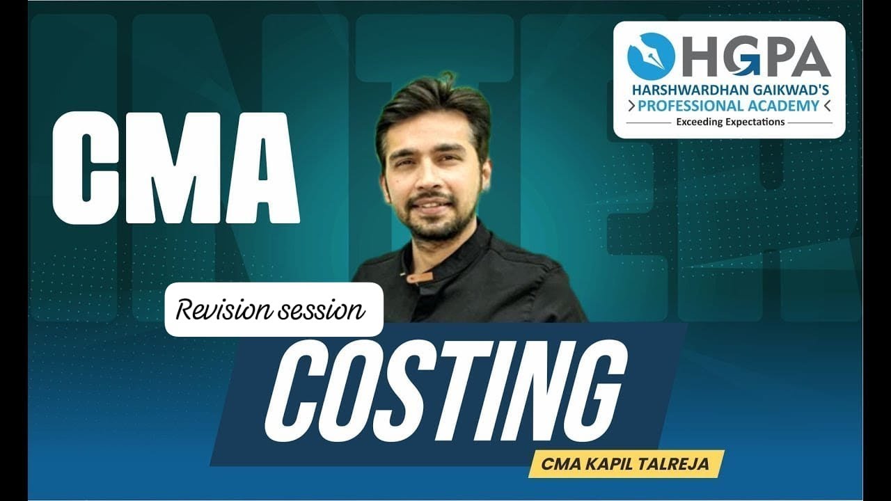CMA INTER I COST ACCOUNTING I MARATHON I BY CMA KAPIL TALREJA | HGPA