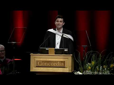 Massimo Venditti, 2026 Concordia Valedictorian