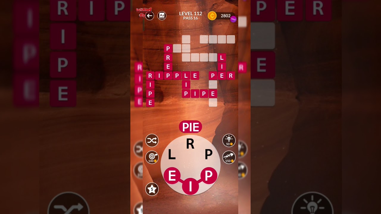 Wordscapes Puzzle Game level 112 