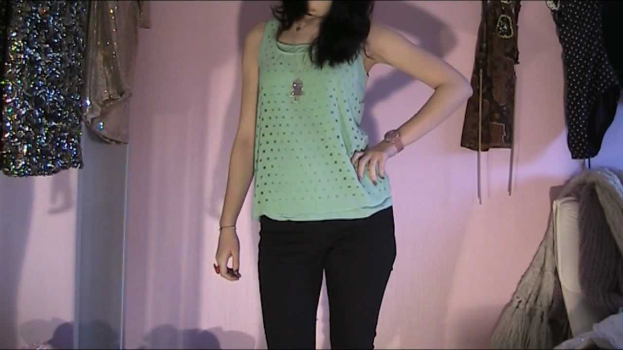 Julia's Fashion Minute: Mint green top with black blazer and red detail