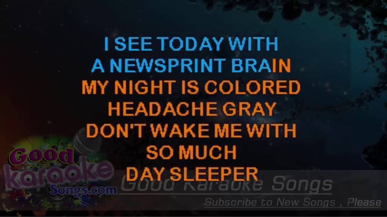Daysleeper R E M(Lyrics karaoke) YouTube