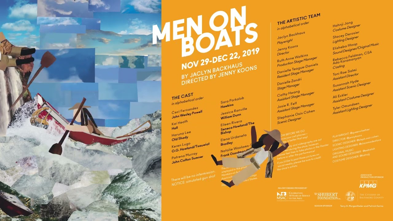 Men On Boats Cast Board Animation - Baltimore Center Stage