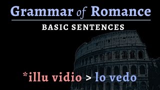 Romance Languages: syntax of basic sentences & phrases